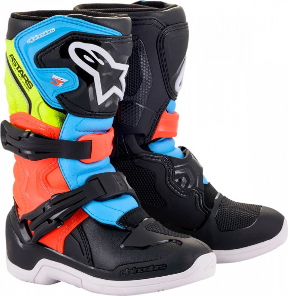 Cizme Enduro Copii T3s Bk/yl/rd