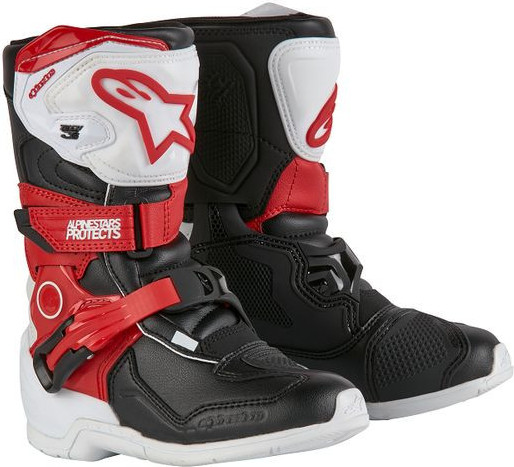 Cizme Moto Enduro/MX Kids Tech 3S White/Black/Red 24
