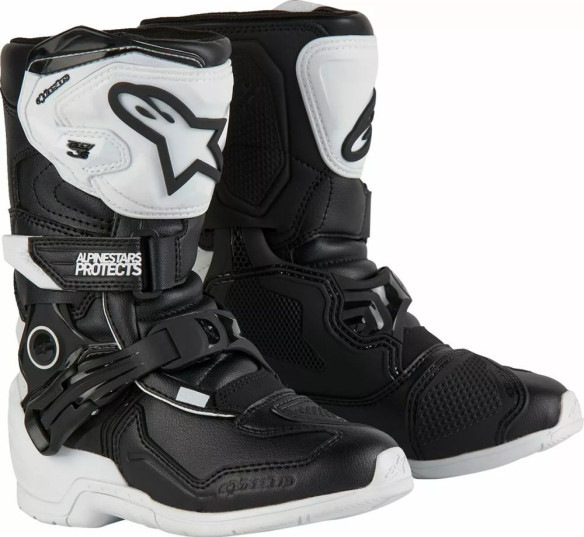 Cizme Moto Enduro/MX Kids Tech 3S White/Black 24