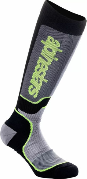 Sosete Moto Enduro/MX Copii Plus Black/Gray/Yellow 24