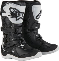 Cizme Moto Enduro/MX Youth Tech 3S White/Black 24