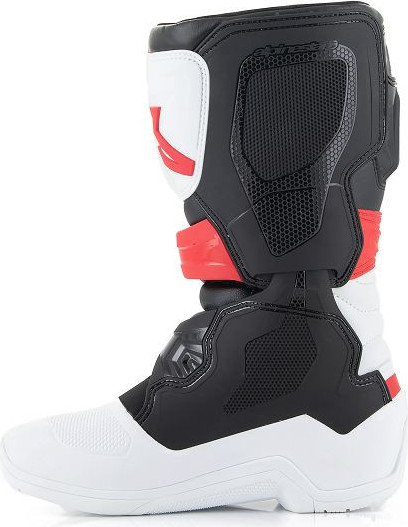 Cizme Moto Enduro/MX Youth Tech 3S White/Black/Red 24