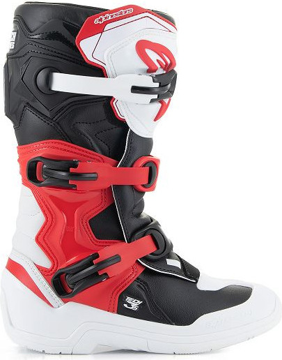 Cizme Moto Enduro/MX Youth Tech 3S White/Black/Red 24