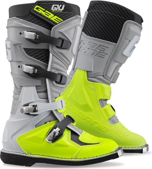 Cizme Moto MX/Enduro Copii GX-J Grey/Yellow Fluo 24