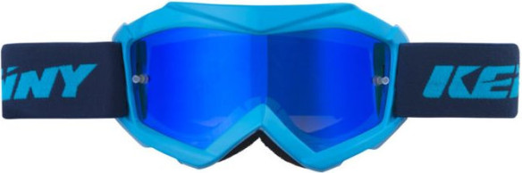 Ochelari Moto MX Copii Track Cyan Lentila Oglinda Albastru