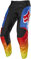 Pantaloni Enduro Copii 180 Fyce Albastru/Rosu