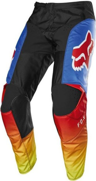 Pantaloni Enduro Copii 180 Fyce Albastru/Rosu