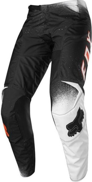 Pantaloni Enduro Copii 180 Bnkz Se Negru/Alb