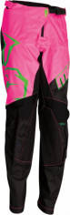 Pantaloni Enduro Copii Qualifier Negru/Roz/Verde