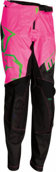 Pantaloni Enduro Copii Qualifier Negru/Roz/Verde