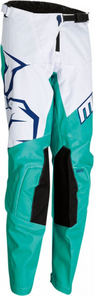 Pantaloni Enduro Copii Qualifier Mint/Alb/Bleumarin