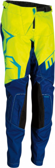 Pantaloni Enduro Copii Qualifier Bleumarin/Galben/Teal