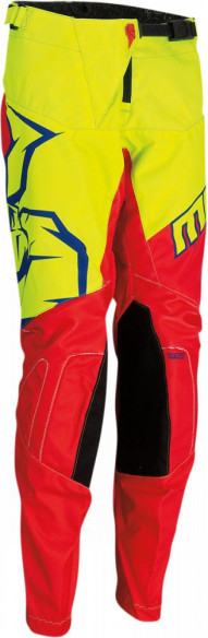 Pantaloni Enduro Copii Qualifier Rosu/Galben/Albastru