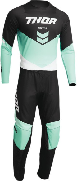 Pantaloni Enduro Copii Sector Chev Black/Mint