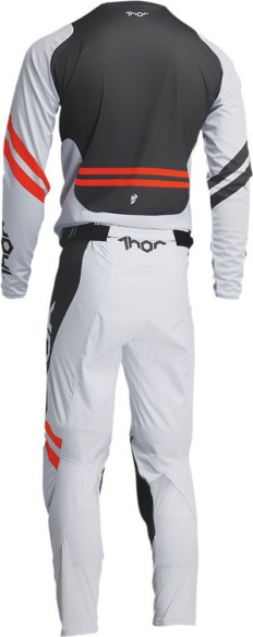 Pantaloni Enduro Copii Pulse Cube Light Gray/Red Orange