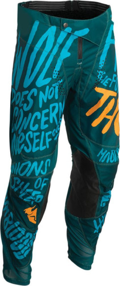 Pantaloni Enduro Copii Pulse Counting Sheep Teal/Tangerine