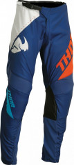 Pantaloni Moto Enduro Copii Sector Edge Navy/Orange 23