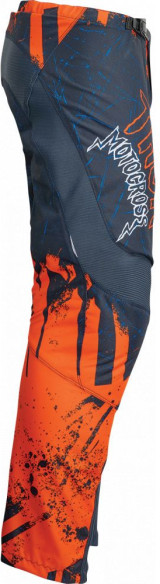 Pantaloni Moto Enduro Copii Sector Gnar Midnight/Orange 23