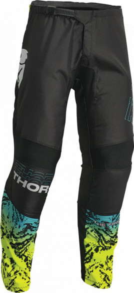 Pantaloni Moto Enduro Copii Atlas Black/Teal 23