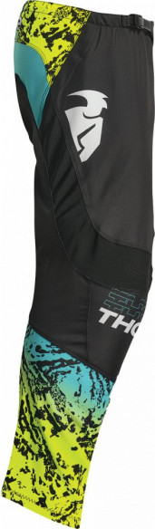 Pantaloni Moto Enduro Copii Atlas Black/Teal 23