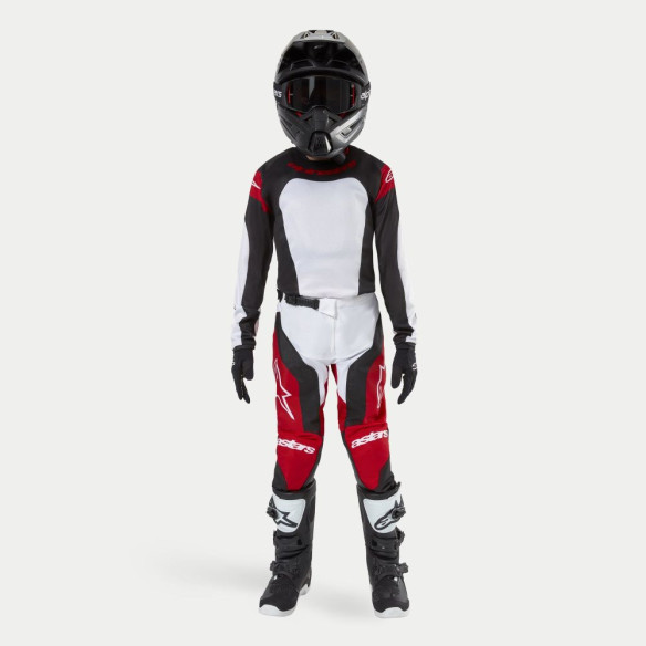 Pantaloni Moto Enduro/MX Copii Racer Ocuri Red/White/Black 24
