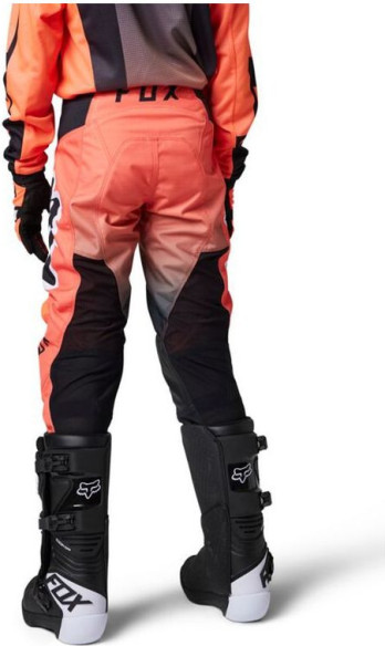Pantaloni Moto MX/Enduro Copii 180 Leeds Black/Orange Fluo