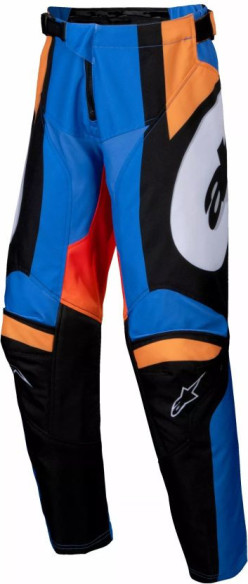 Pantaloni Moto MX/Enduro Copii Racer Youth Melt Blue/Black/Orange/White 24
