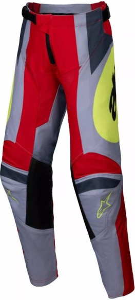 Pantaloni Moto MX/Enduro Copii Racer Youth Melt Red/Grey/Yellow 24