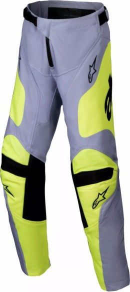 Pantaloni Moto MX/Enduro Copii Racer Youth Veil Grey/Yellow 24