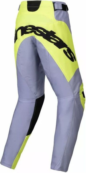 Pantaloni Moto MX/Enduro Copii Racer Youth Veil Grey/Yellow 24