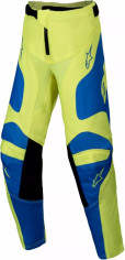 Pantaloni Moto MX/Enduro Copii Racer Youth Veil Yellow/Blue 24