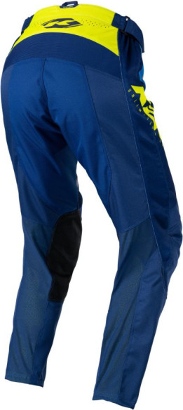 Pantaloni Moto MX/Enduro Copii Track Focus Navy/Grey/Blue/Yellow Fluo