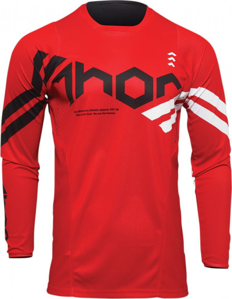 Tricou Enduro Copii Pulse Cube Red/White
