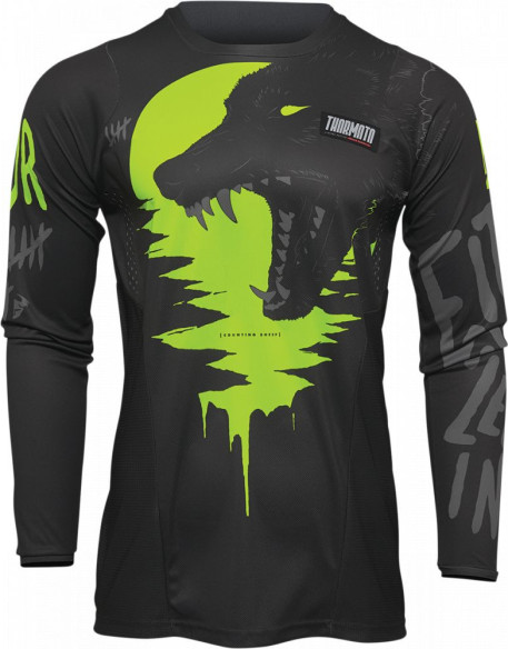 Tricou Enduro Copii Pulse Counting Sheep Acid/Charcoal