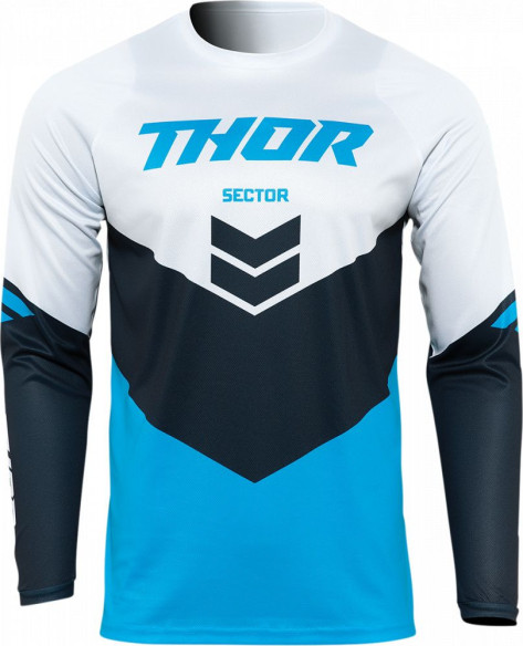 Tricou Enduro Copii Sector Chev Blue/Midnight Blue