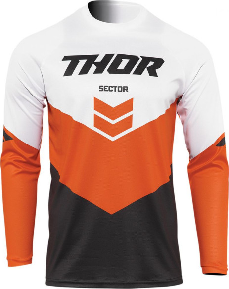 Tricou Enduro Copii Sector Birdrock Charcoal/Red Orange
