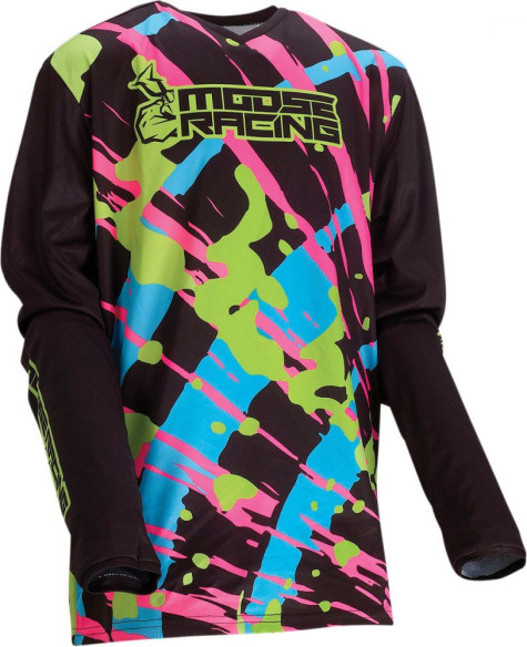 Tricou Enduro Copii Agroid Black Multi