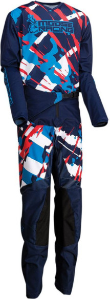 Tricou Enduro Copii Agroid Blue