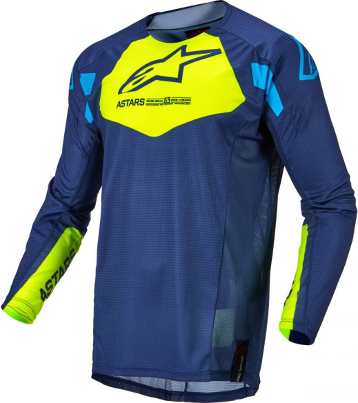 Tricou Enduro Copii Racer Factory Bl/Yl/Bl