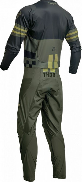Tricou Moto Enduro Copii Pulse Combat Army Green 23