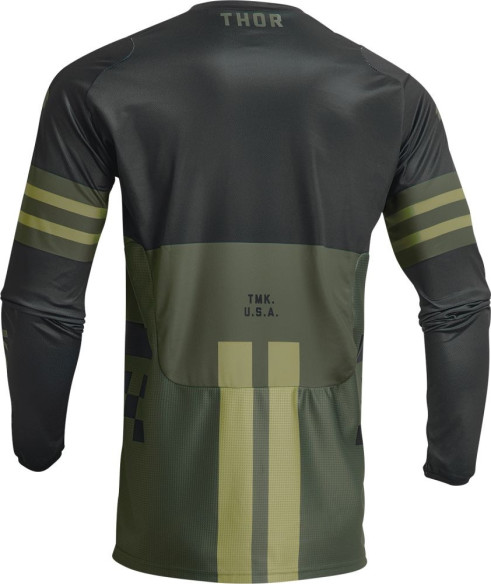 Tricou Moto Enduro Copii Pulse Combat Army Green 23