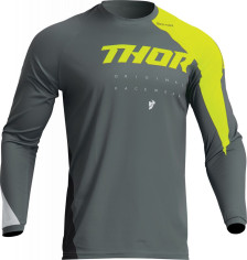 Tricou Moto Enduro Copii Sector Edge Gray/Acid 23