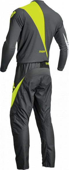 Tricou Moto Enduro Copii Sector Edge Gray/Acid 23