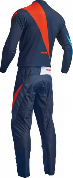 Tricou Moto Enduro Copii Sector Edge Navy/Orange 23