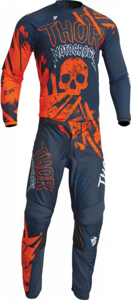 Tricou Moto Enduro Copii Sector Gnar Midnight/Orange 23