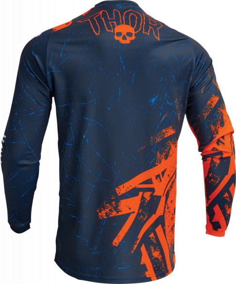 Tricou Moto Enduro Copii Sector Gnar Midnight/Orange 23