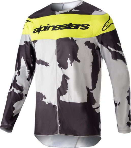 Tricou Enduro Copii R-Tact Camo/Yellow