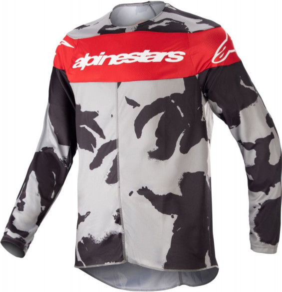 Tricou Enduro Copii R-Tact Camo/Red