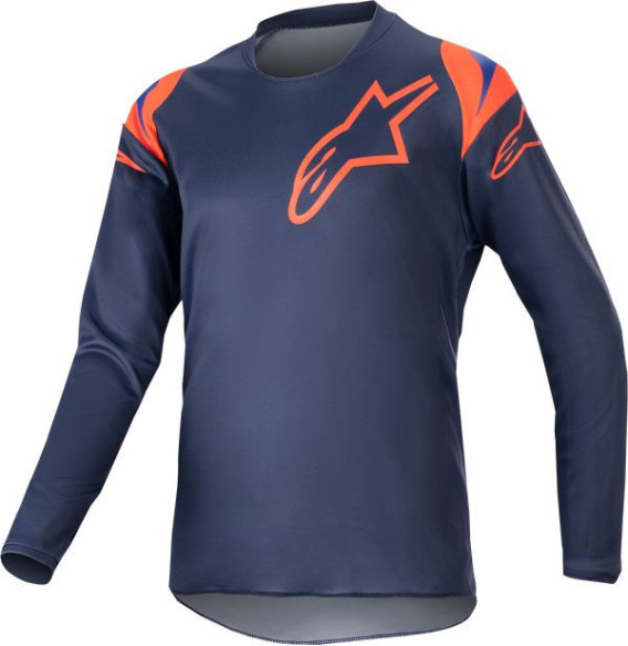 Tricou Enduro Copii Rac-Narn Navy/Orange