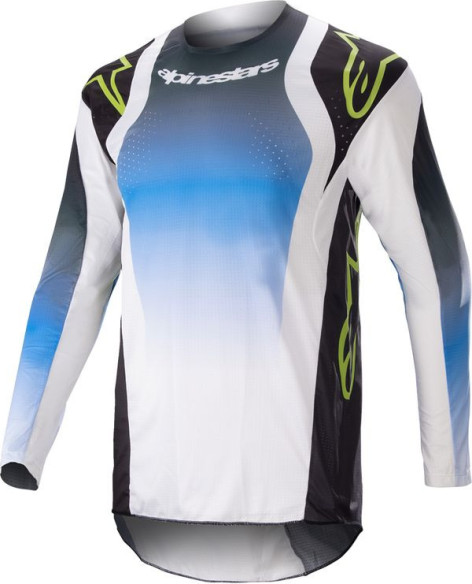 Tricou Enduro Copii Rac-Push Blue/White